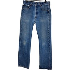 Vintage Levi s 501XX Jeans USA Made Rare R Blank Tab Button Fly Size 30x29