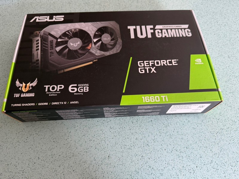 ASUS TUF GAMING GeForce GTX 1660 Ti 6GB GDDR6 Graphics Card 100% working