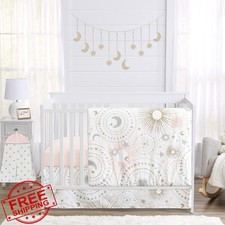 Sweet Jojo Designs Pink Celestial 4pc Crib Set
