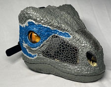 2017 Mattel Jurassic World Dinosaur BLUE Velociraptor Electronic Mask FMB74