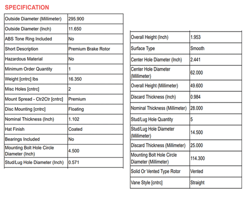 Front Brake Rotors and Ceramic Pads for 2007 2008 2009 2010-2017 Toyota Camry - Picture 3 of 12