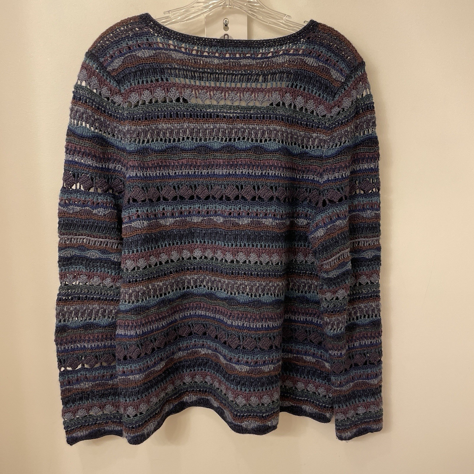 Peruvian Connection Button Lace Knit Cardigan,  B… - image 4