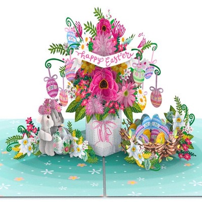 - Happy Easter Pop Up Card, 6x8 in Pop Up Easter Card For Kids, Adults, Famil...