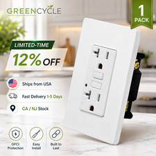 1PK GFCI Outlet 20 Amp Tamper Resistant Elect...