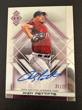 ANDY PETTITTE 2025 TOPPS TRANSCENDENT COLL #TAIC-AP ICONS CHROME AUTO 21/25