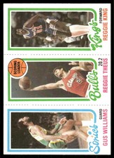 1980-81 Topps Gus Williams / Reggie Theus / Reggie King Rookie #41 / 128 / 233