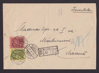 LETONIA 1926, portada registrada de Madona local - Imagen 1 de 2