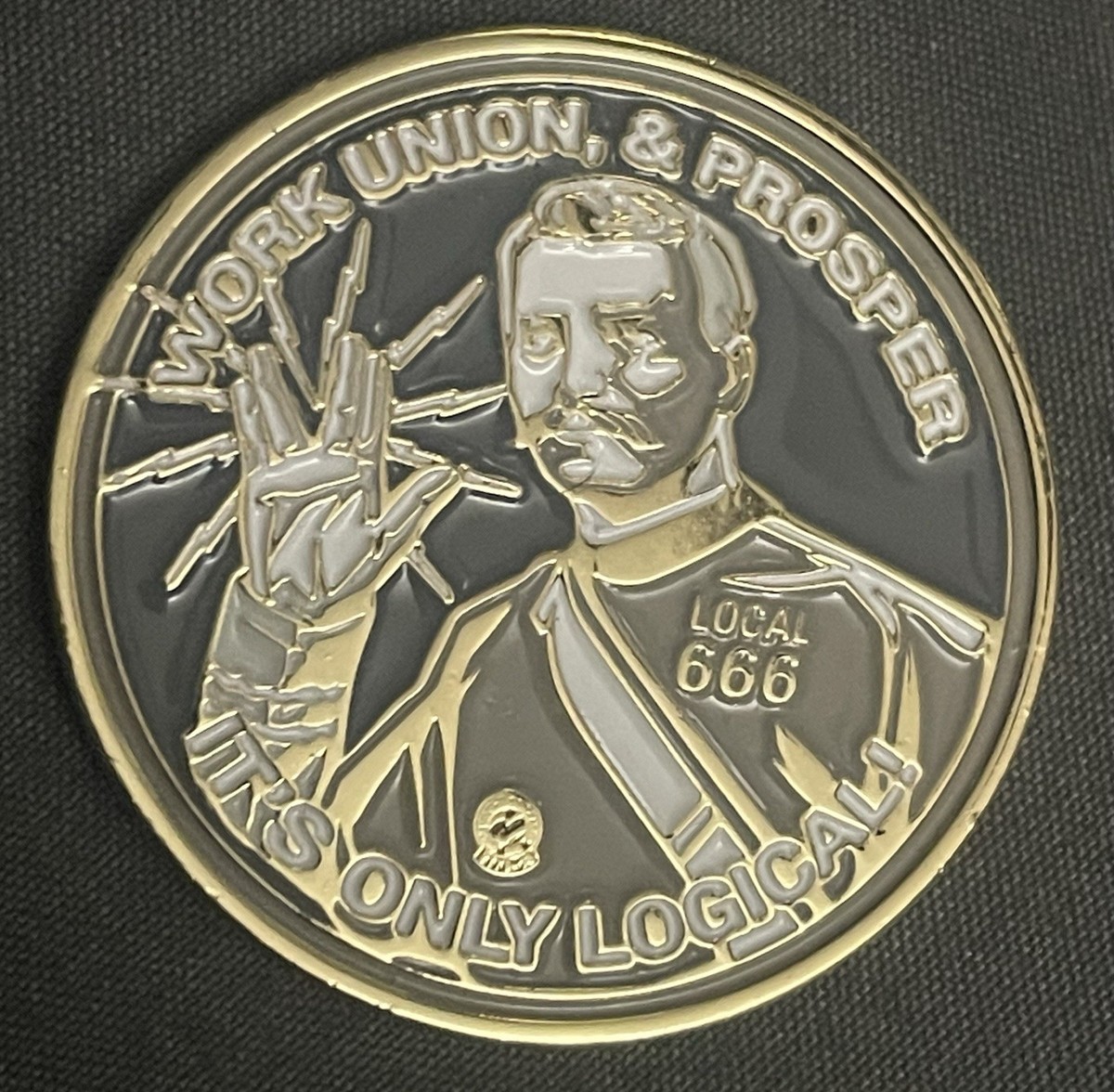IBEW Local 666 Challenge Coin Richmond Virginia Helping Hands Star