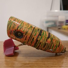 Striker Splash Color Topwater Lure Orange Green Black Used