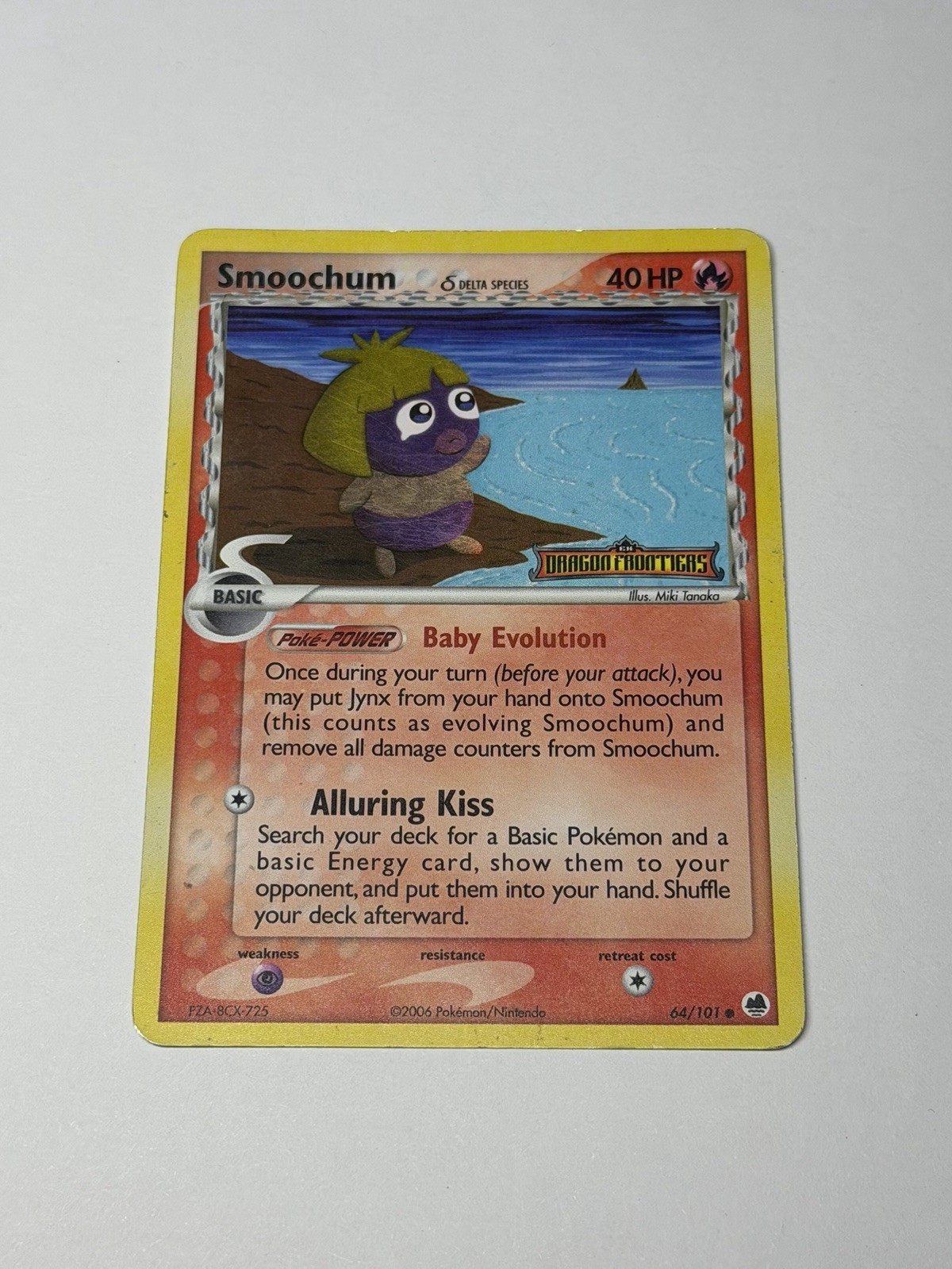 Smoochum δ Species 64/101 Stamped Pokemon EX Dragon Frontiers Reverse Holo DMG