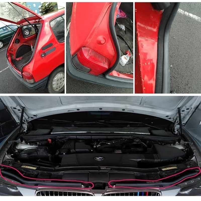 Automotive Door Weather Stripping 10Ft SUV Car Door Rubber Edge Trim Seal Strip