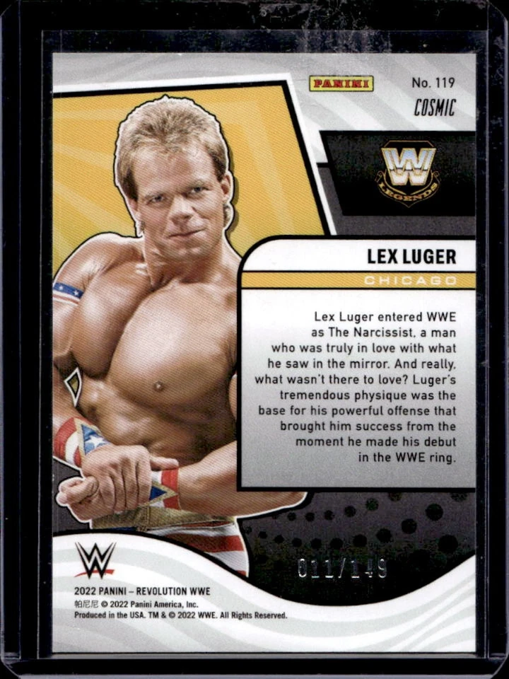 2022 Panini Revolution WWE Lex Luger Cosmic #/149 - Image 2 of 2