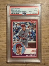 2018 Topps Mike Trout 1983 Topps Red /10 PSA 9 MLB Angels