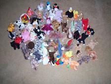 HUGE LOT 55 COLLECTOR'S RETIRED TY "ADORABLE" Beanie Babies 1995-1999