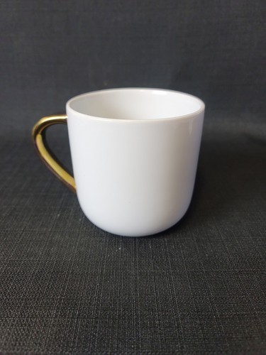 Threshold Beary Christmas Wht & Red Floral Ceramic Holiday Mug 14 oz Gold Handle - Picture 3 of 4