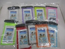 9 Pack Waterproof  Cell Phone Pouch Dry Bag Case Cover up to 7"