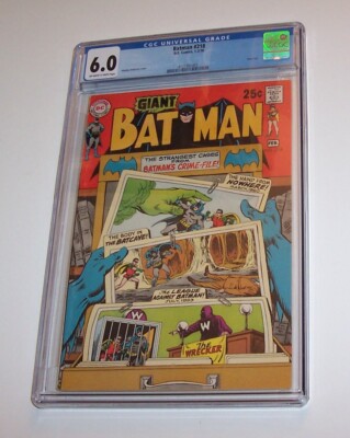 Batman #218 - DC 1970 Bronze Age Issue - CGC FN 6.0 - Giant-Sized ...