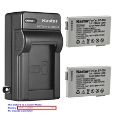 Kastar Battery Wall Charger for BP-208 BP-208DG & Canon DC201 DC210 DC211 Camera