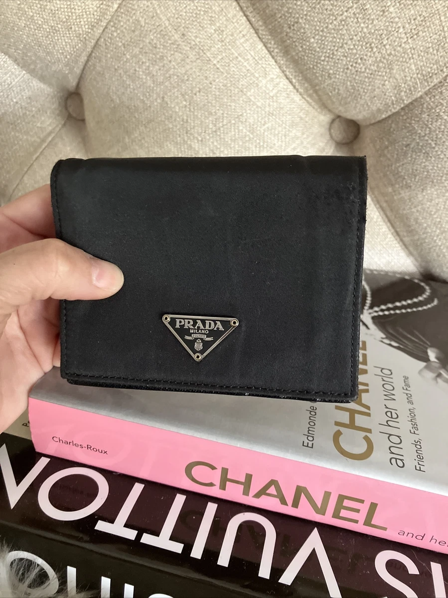 Prada Nero Tessuto Saffiano Leather Pouch with Wristlet – www