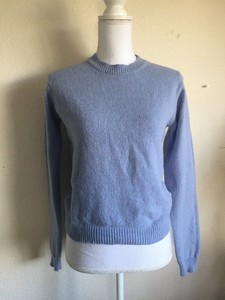pastel blue sweater
