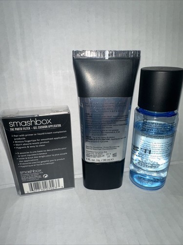 BUNDLE! Smashbox Photo Finish Primer, makeup remover, And Applicator - Picture 2 of 2