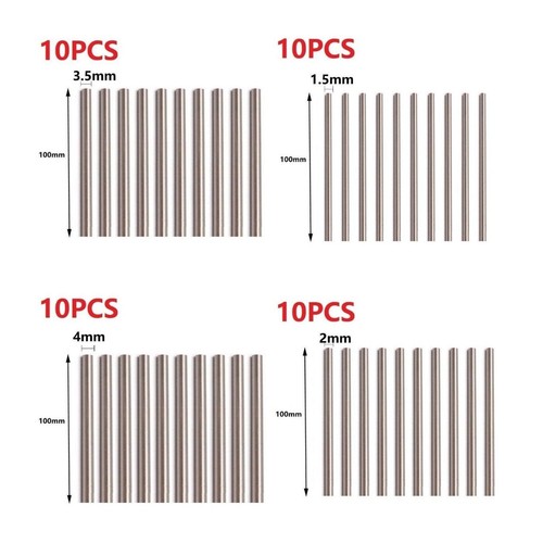 10pcs Round Bar Straight Shank Metric HSS High Speed Steel Rod Lathe Tool New - Picture 12 of 17
