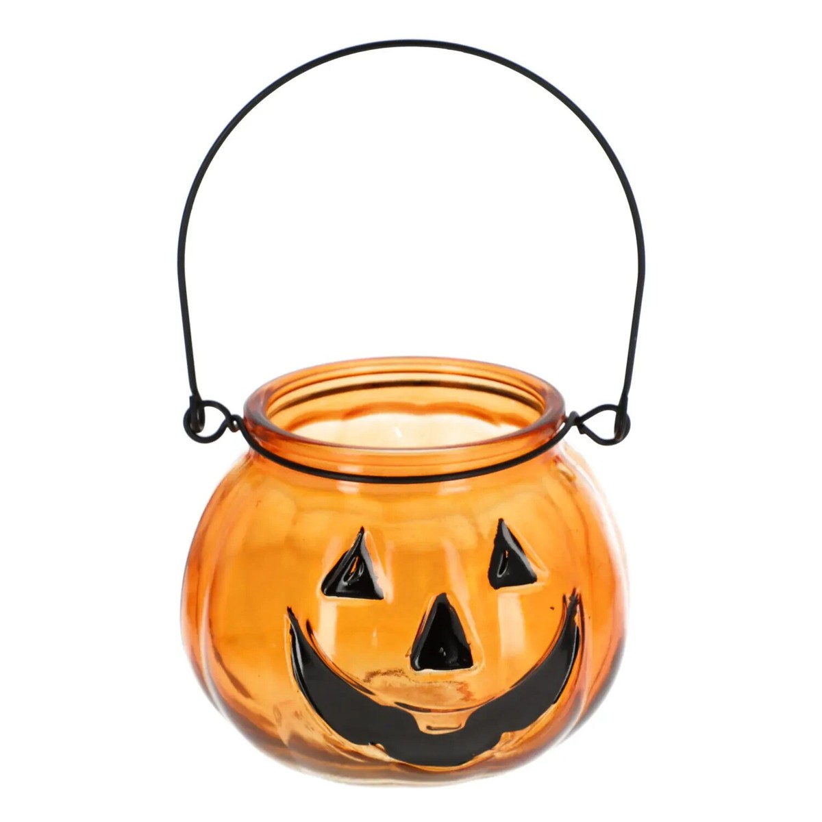 Jack O'Lantern Pumpkin Tea Light Candle Holder - each Jack O'Lantern Pumpkin Tea Light Candle Holder - each