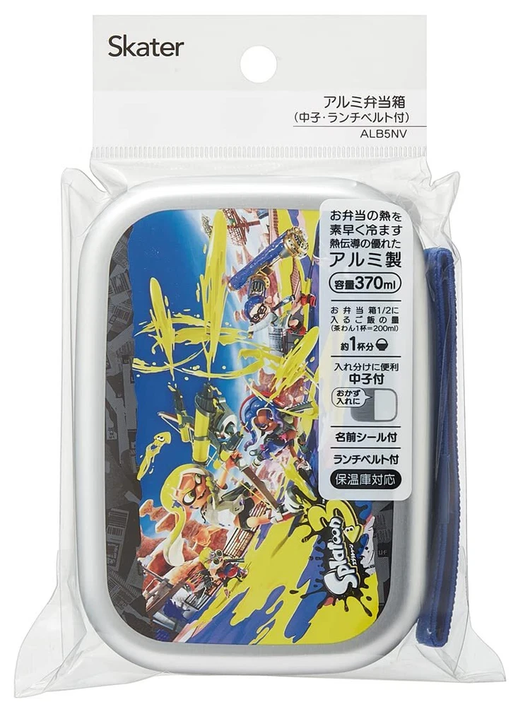Skater Bento Box 370Ml Splatoon 3 Aluminum Warm Ware Compatible For Child No.312