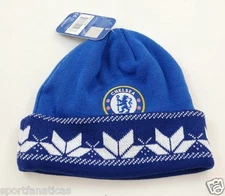 CHELSEA FC BEANIE soccer CAP WINTER SKULLIE HAT OFFICIAL AUTHENTIC -  NEW!!