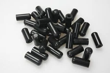 30pcs Black Silicone Caps ID 4mm 1/6" Vacuum End Plug Tube Cover