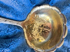 Genuine Heraldic pattern Ladle. Whiting manufacturing Company produced in 1880