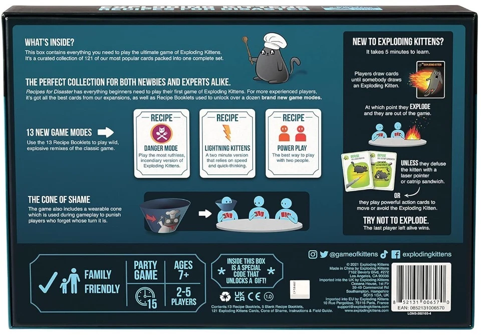 ¡Nuevo! Exploding Kittens Deluxe - Recetas para desastres (colección definitiva) Foto 2 de 4