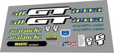 1995 Gt Avalanche decal set