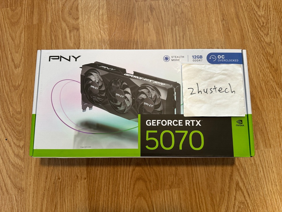 🔥PNY RTX 5070 OC Triple Fan NVIDIA GeForce - Brand New In Hand