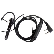2 Pin Ear Bar Earpiece Mic Two Way Radio Headset for Kenwood BAOFENG UV-5R 888S