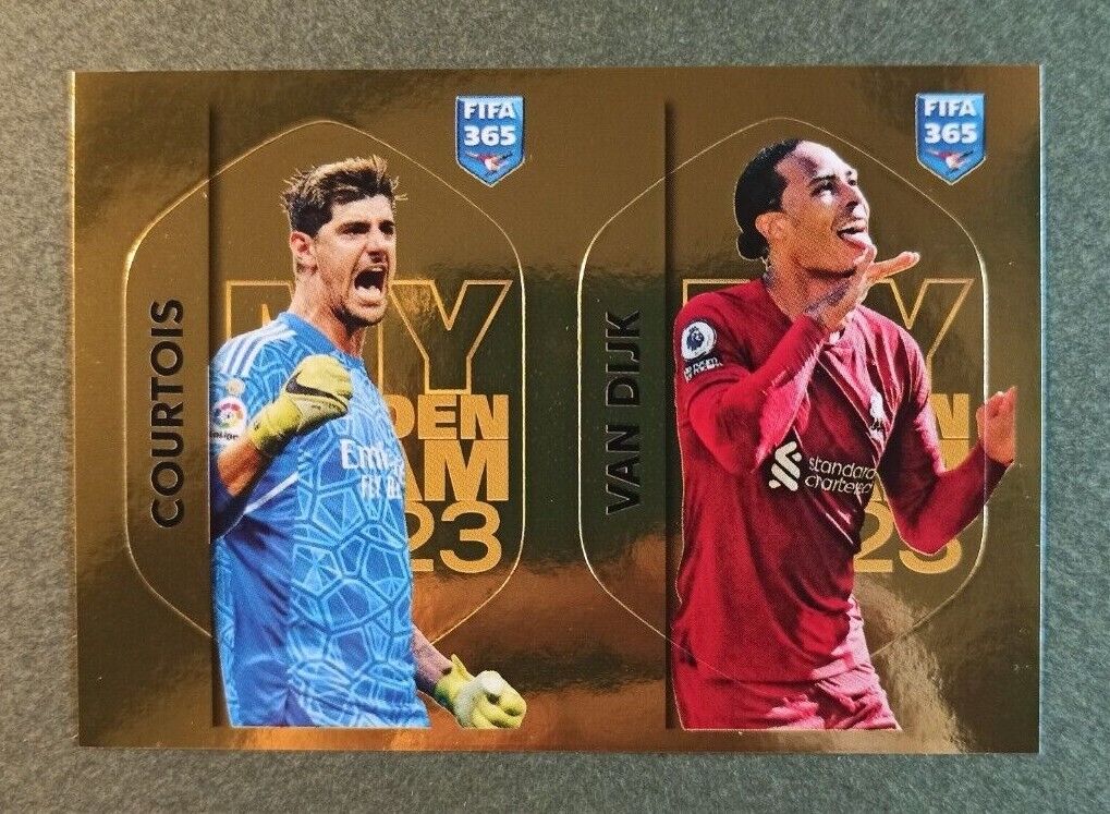 FIFA 365 2023 My Golden Team sticker SALAH/HAALAND , MINT Panini