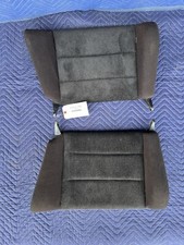 Porsche 911 G F Body Rear Fold Up Seats Pair Cloth Black Back Oem 3617e