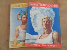 Olympics 1936: Set of 2 magazines - one published before, one after the games