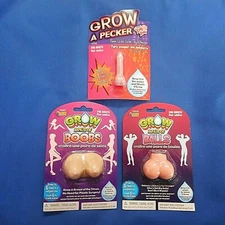 NEW "Grow" Body Parts Party Novelties from Forum (Set of 3 items)