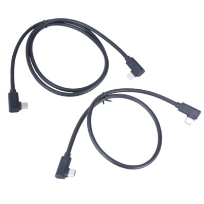 Fast Speed USB 3.1 Type C Male to Male Elbow Data Transfer Cable for Laptop