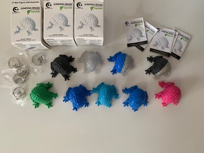Jumping Brain 9 Stk. by Emilio Garcia Art Toy Limited Edition  Limitiert Kunst