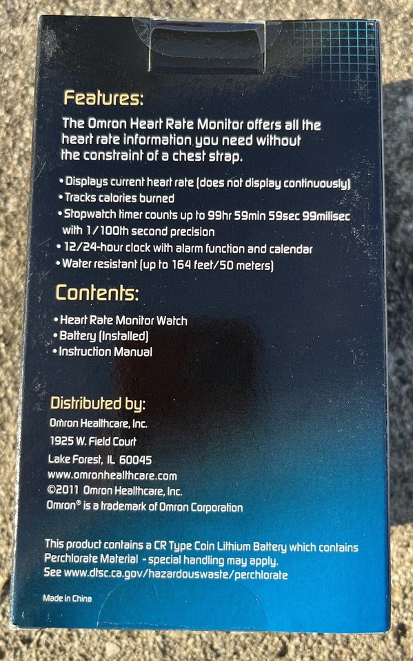 Omron HR-210 Monitor de Ritmo Cardíaco Reloj Alarma Cronómetro Nuevo Foto 4 de 4