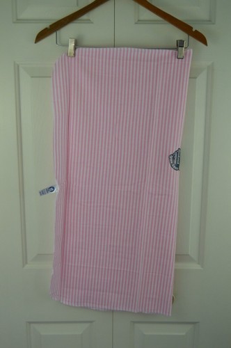 Gerber Pink White Stripe Baby Blanket Flannel Receiving Lovey - Picture 2 of 7