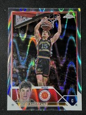 2023 Topps Chrome McDonald's All-American Reed Sheppard Ray Wave Refractor