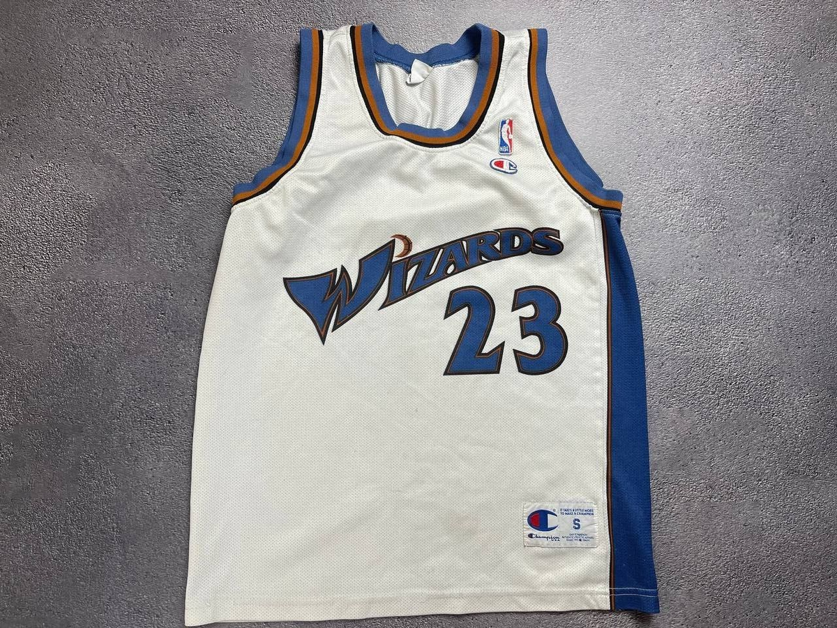 【NBA】Champion マイケル・ジョーダン 23 ゲームシャツ ウィザーズ Washington Wizards Champion Basketball Jersey #23 Michael Jordan