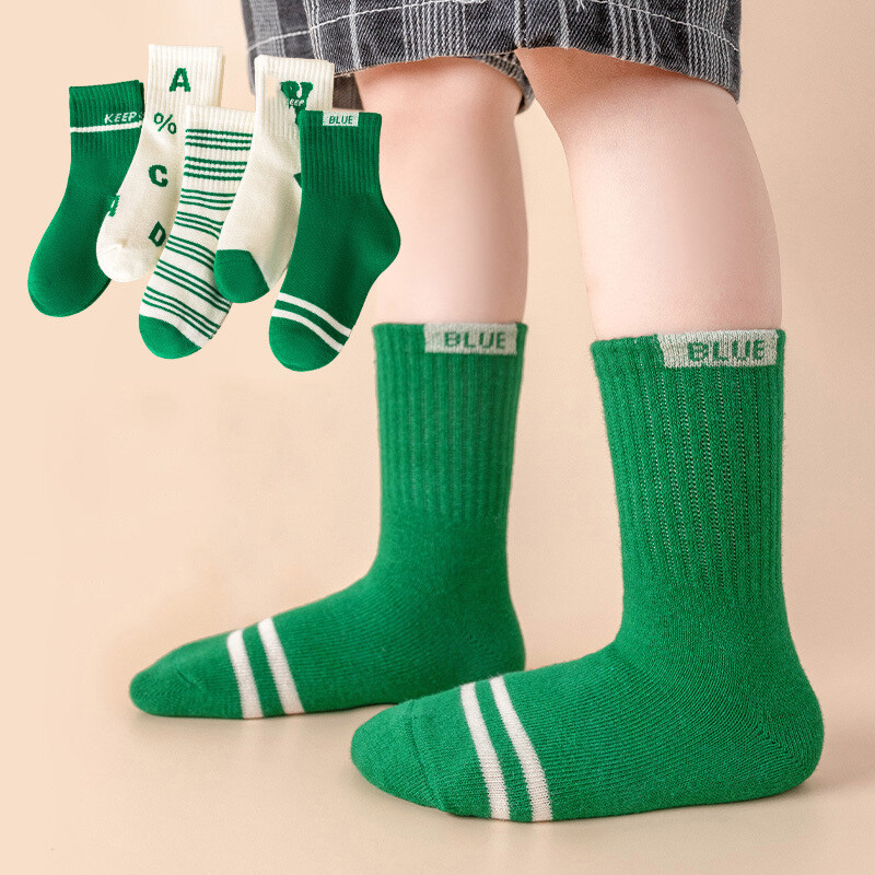 Kids Children Baby Boy Socks Soft Breathable Casual Stripe Cotton Sock