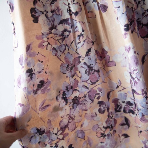 J Jill Love Linen Floral Pastel Short Sleeve Shift Dress M Petite - Picture 4 of 10