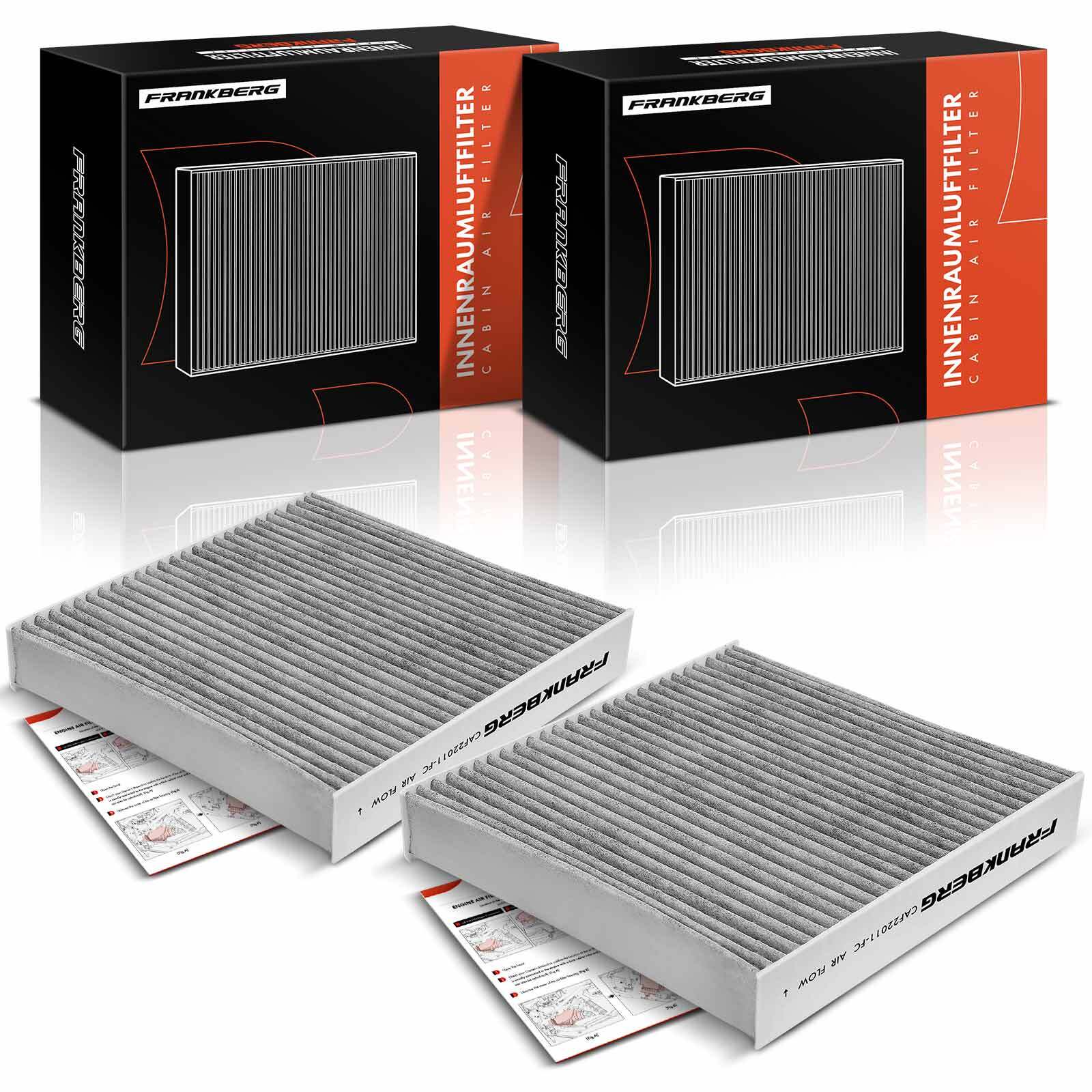 FRANKBERG 2x Cabin Air Filter for Renault Clio 12-24 Nissan Juke 19-24 Micra