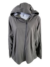 New Icebreaker Women's Gray Tropos Hooded Windbreaker Jacket - Xl