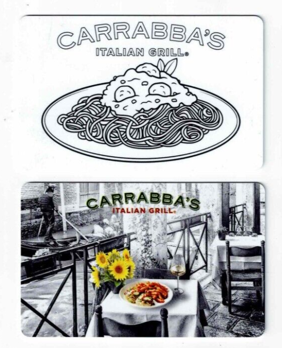 CARRABBA'S Gift Card LOT of Italian Restaurant Collectible
